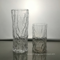 nordic transparent embossed bud glass vases